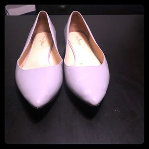 Cole Haan grey pointed toe flats